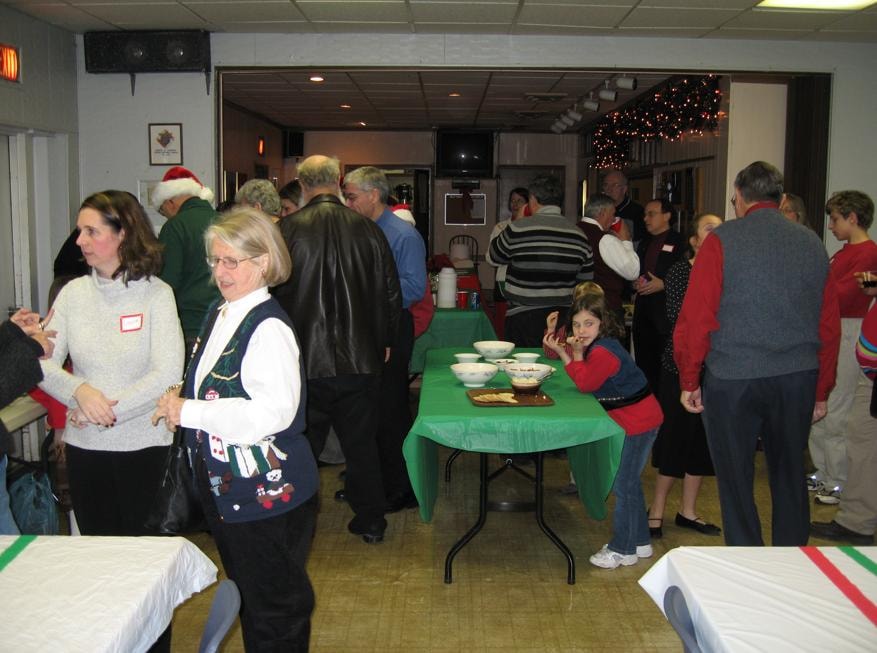 Holiday party gathering